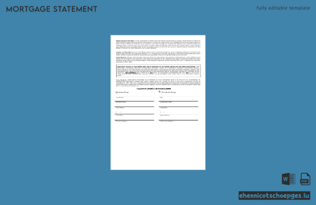 Addiko Bank Hypothekenabrechnung Slowenien in Word- und PDF-Formaten – 3 Beispielvorschau